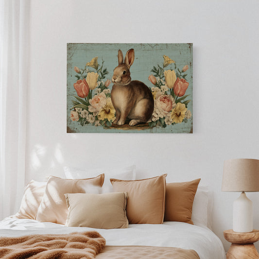 Spring Garden Keeps Rabbit Company