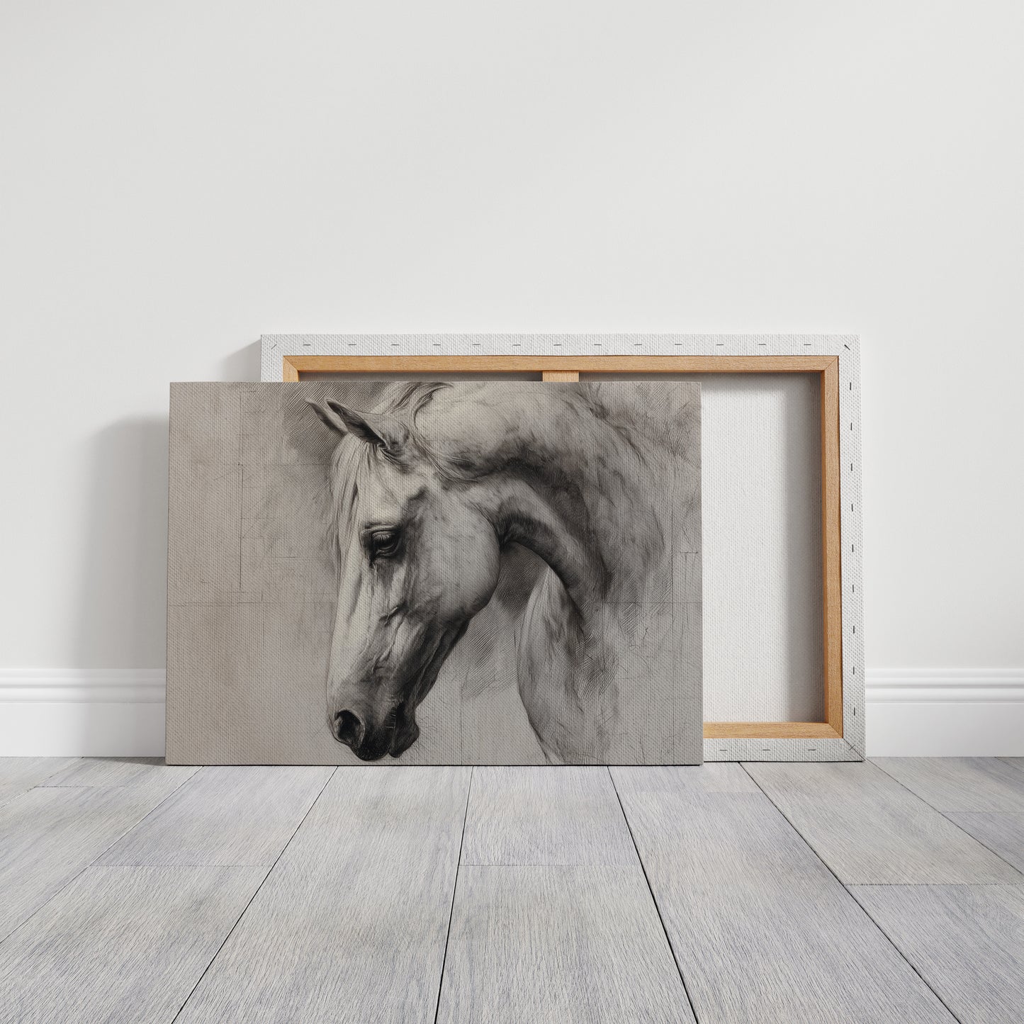 Equine Elegance in Charcoal Whispers
