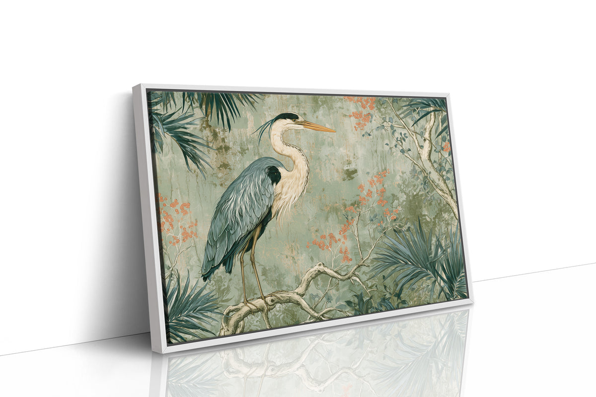 Heron Among Coral Berries