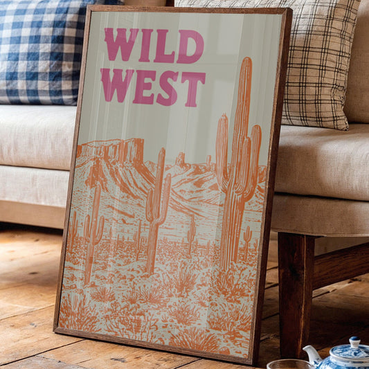 Saguaros Dance Under Magenta Skies