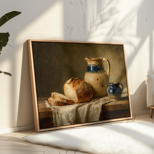 Harvest's Bounty on Rustic Table