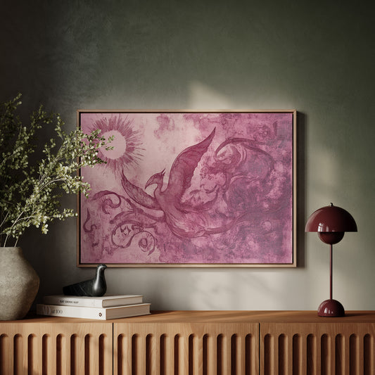Pink Phoenix Chases Morning Light