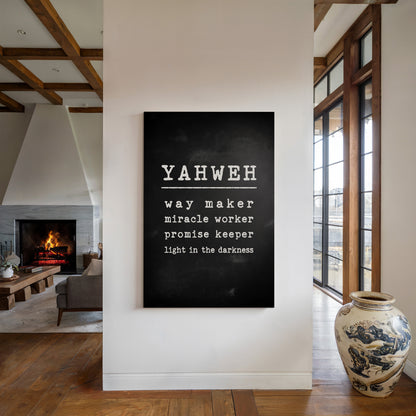 Yahweh Chalkboard Declaration