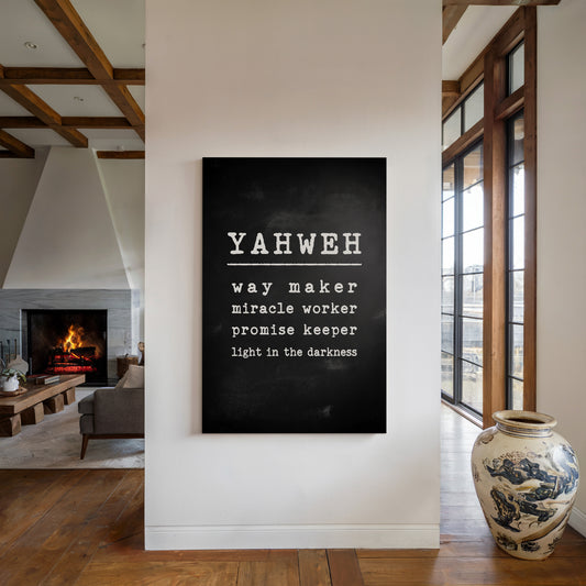 Yahweh Chalkboard Declaration