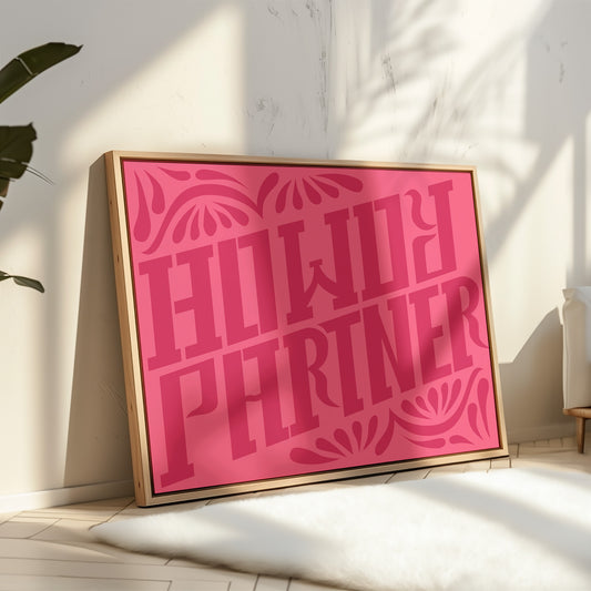 Howdy Partner in Playful Pink Western Style