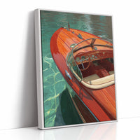 Mahogany Glides Through Emerald Waters