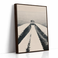 Vintage Speedboat Wake