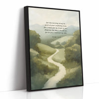 Guided Morning Path Psalm 143:8 Art Print