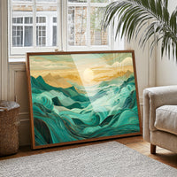 Ocean Mountains Dance At Dawn