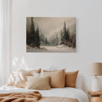 Winter Mist Cradles Mountain Lake