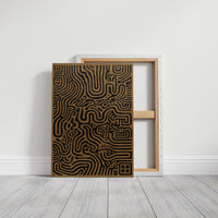 Labyrinth Lines Dance In Bronze Light