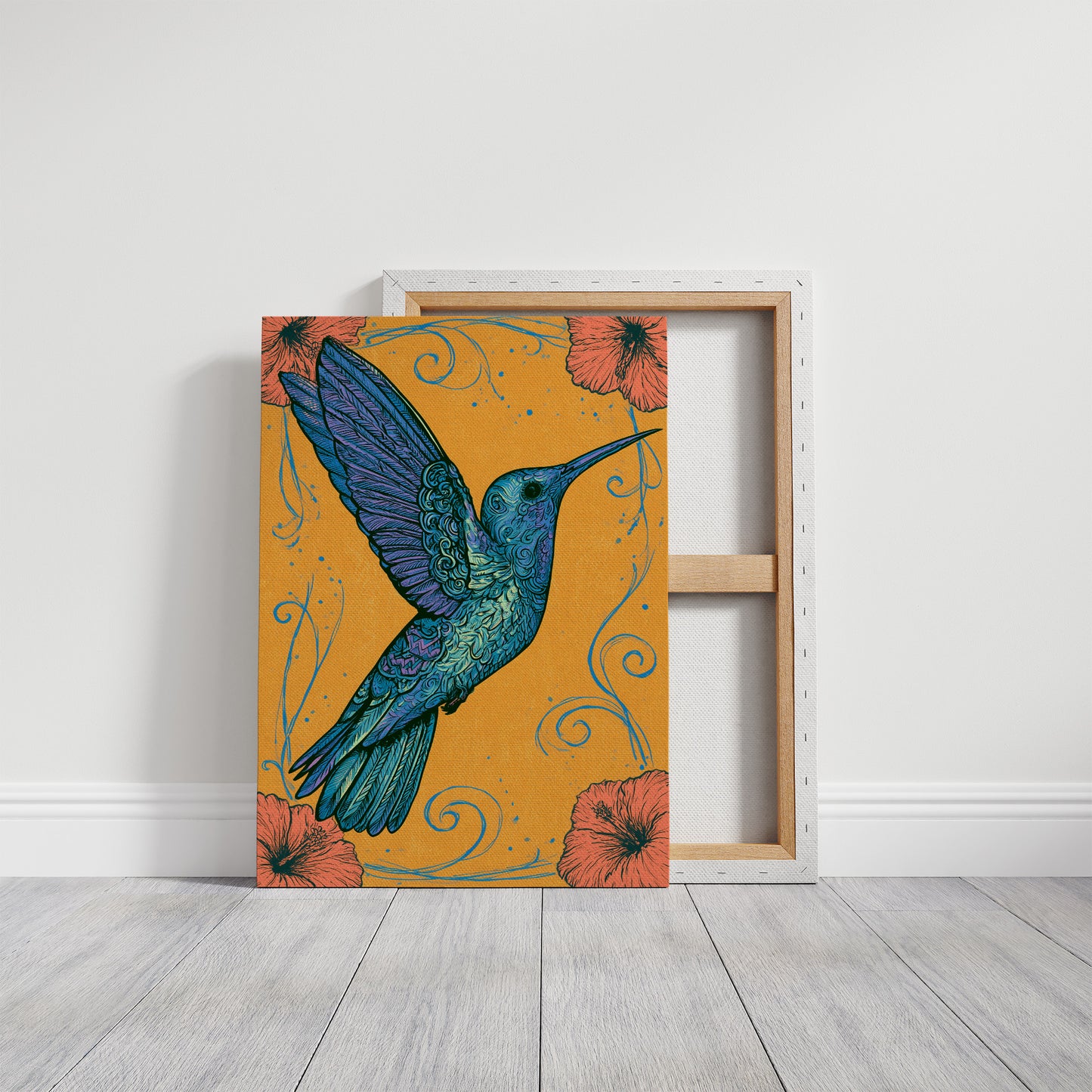 Hummingbird In Ornamental Bloom
