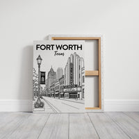 Fort Worth, Marquee Line Art