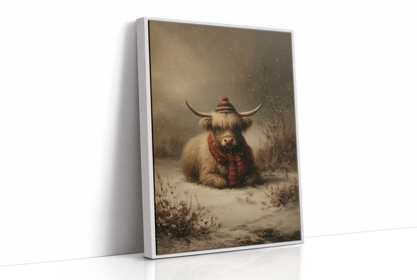 Highland Calm In Falling Snow