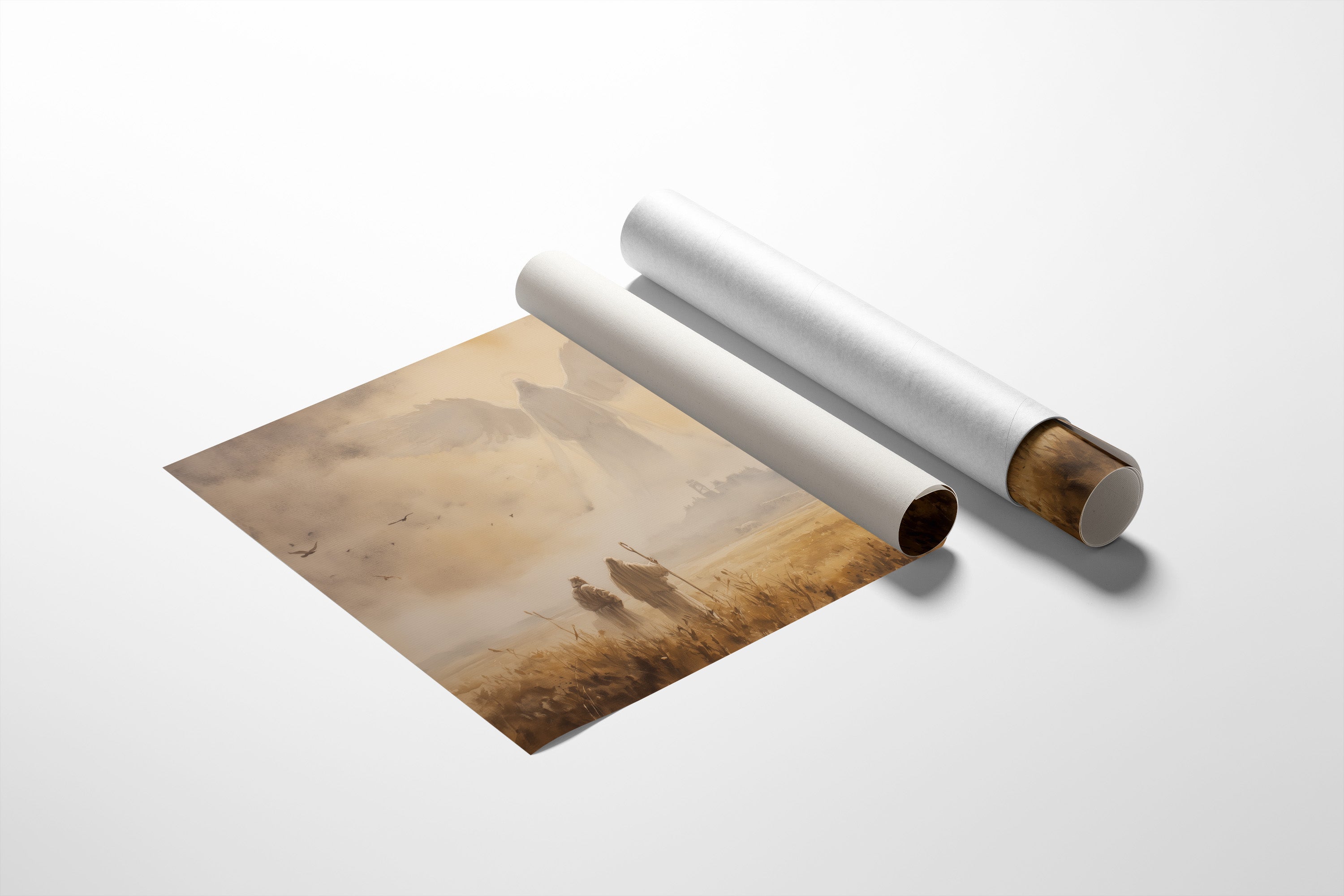 Pilgrims Beneath Celestial Light