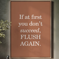 Bathroom Wisdom Glows In Bronze