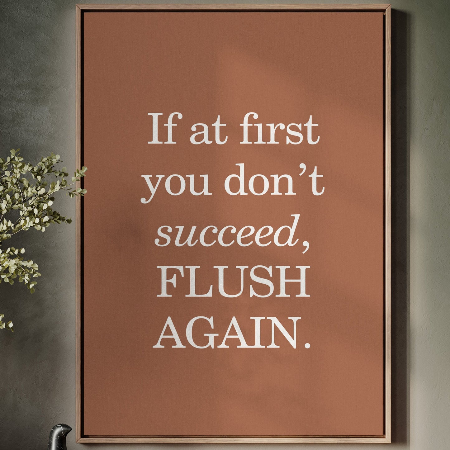 Bathroom Wisdom Glows In Bronze