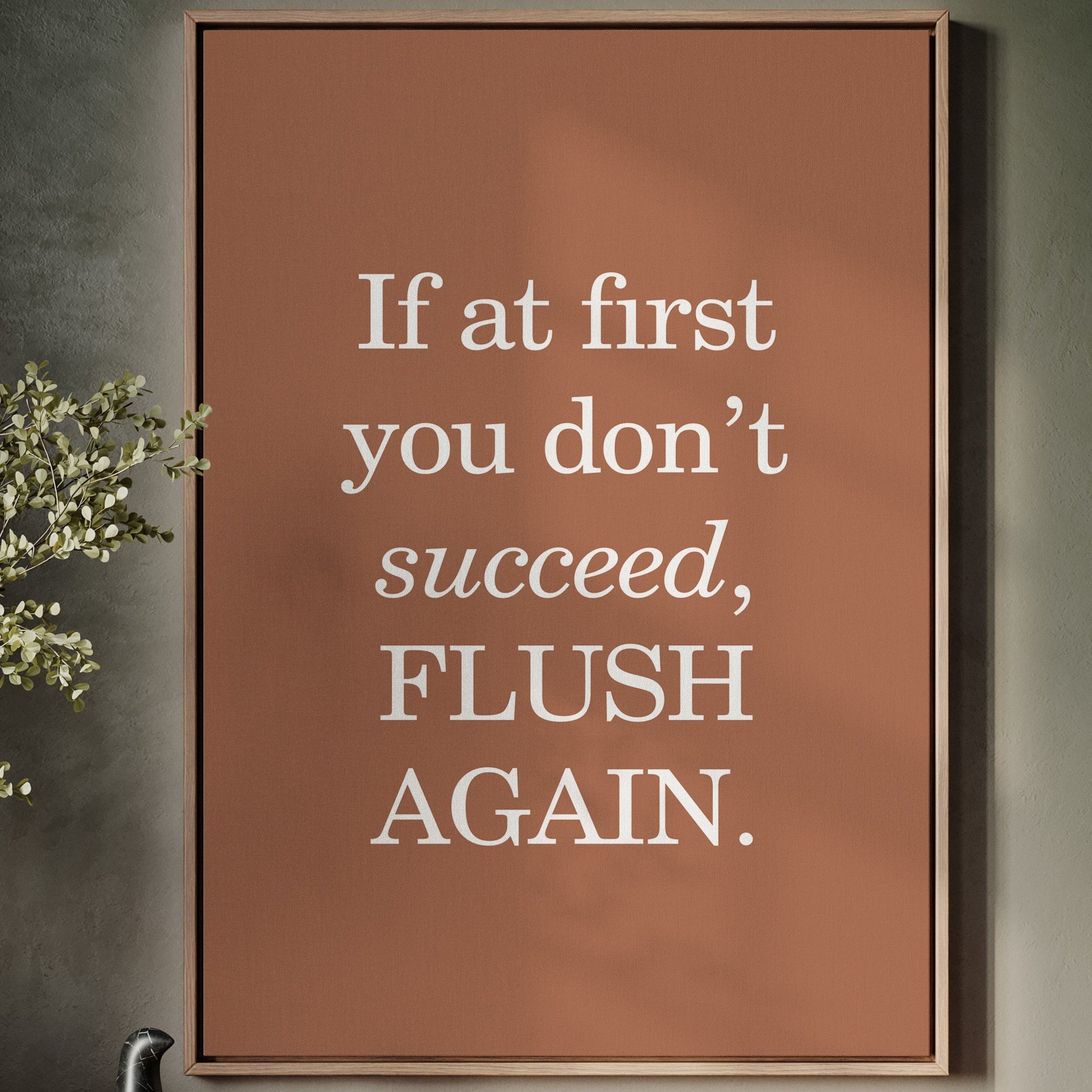 Bathroom Wisdom Glows In Bronze