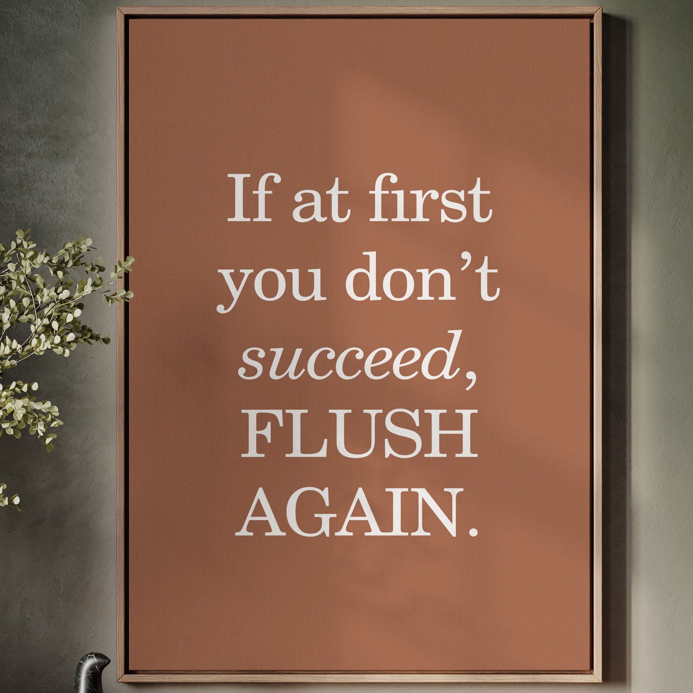 Bathroom Wisdom Glows In Bronze