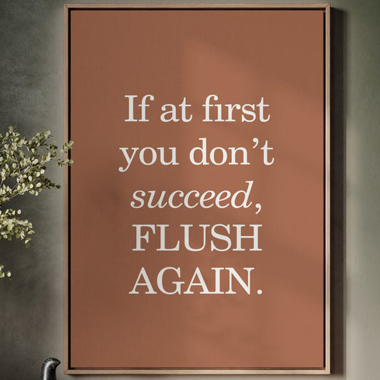 Bathroom Wisdom Glows In Bronze