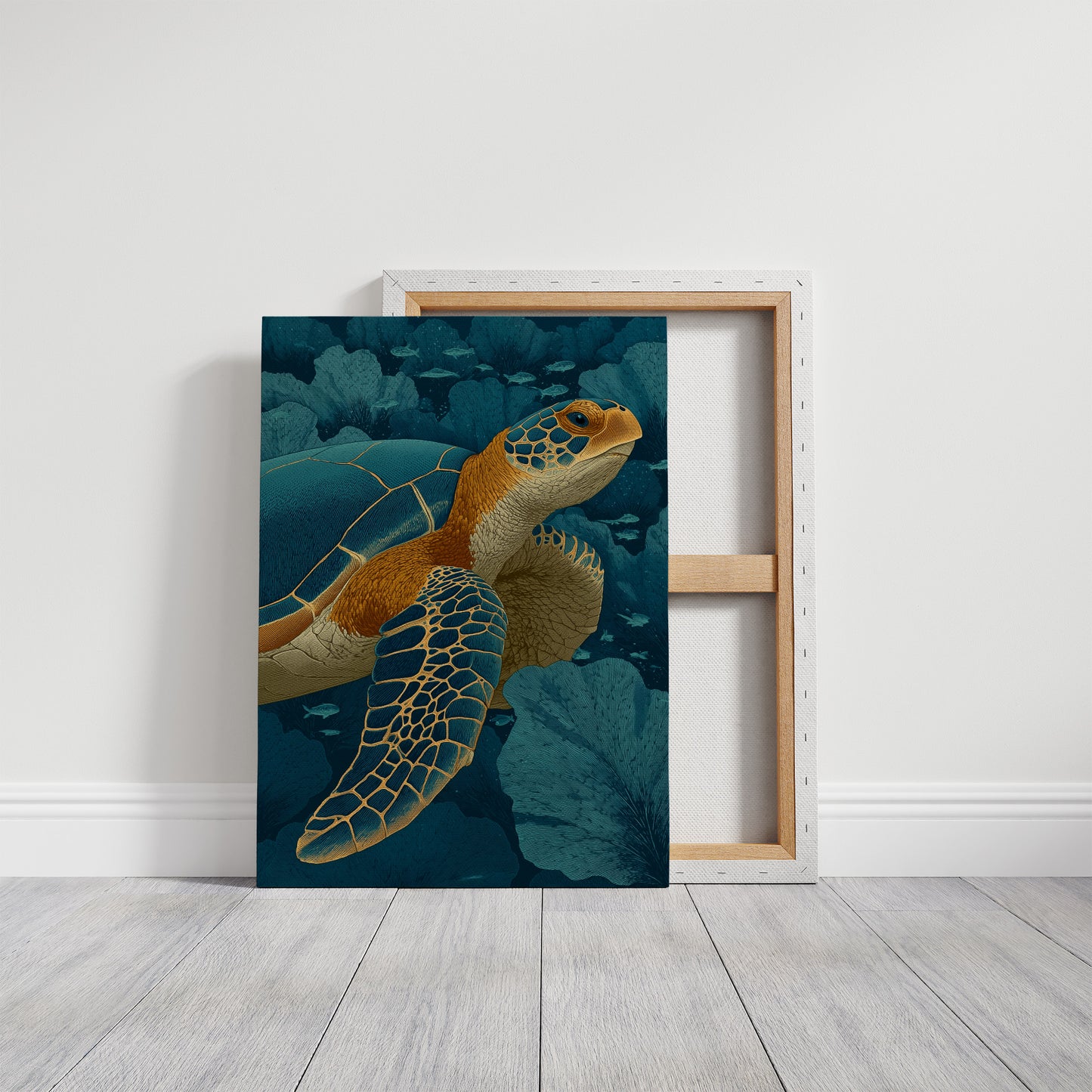 Turtle Among Coral Fans