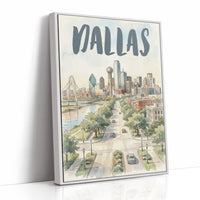Dallas in Watercolor