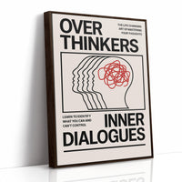Overthinkers Inner Dialogues – Bold Modern Mental Health Print