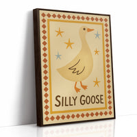 Silly Goose Folk Art Print