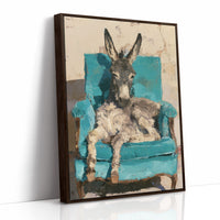Donkey on a Turquoise Throne