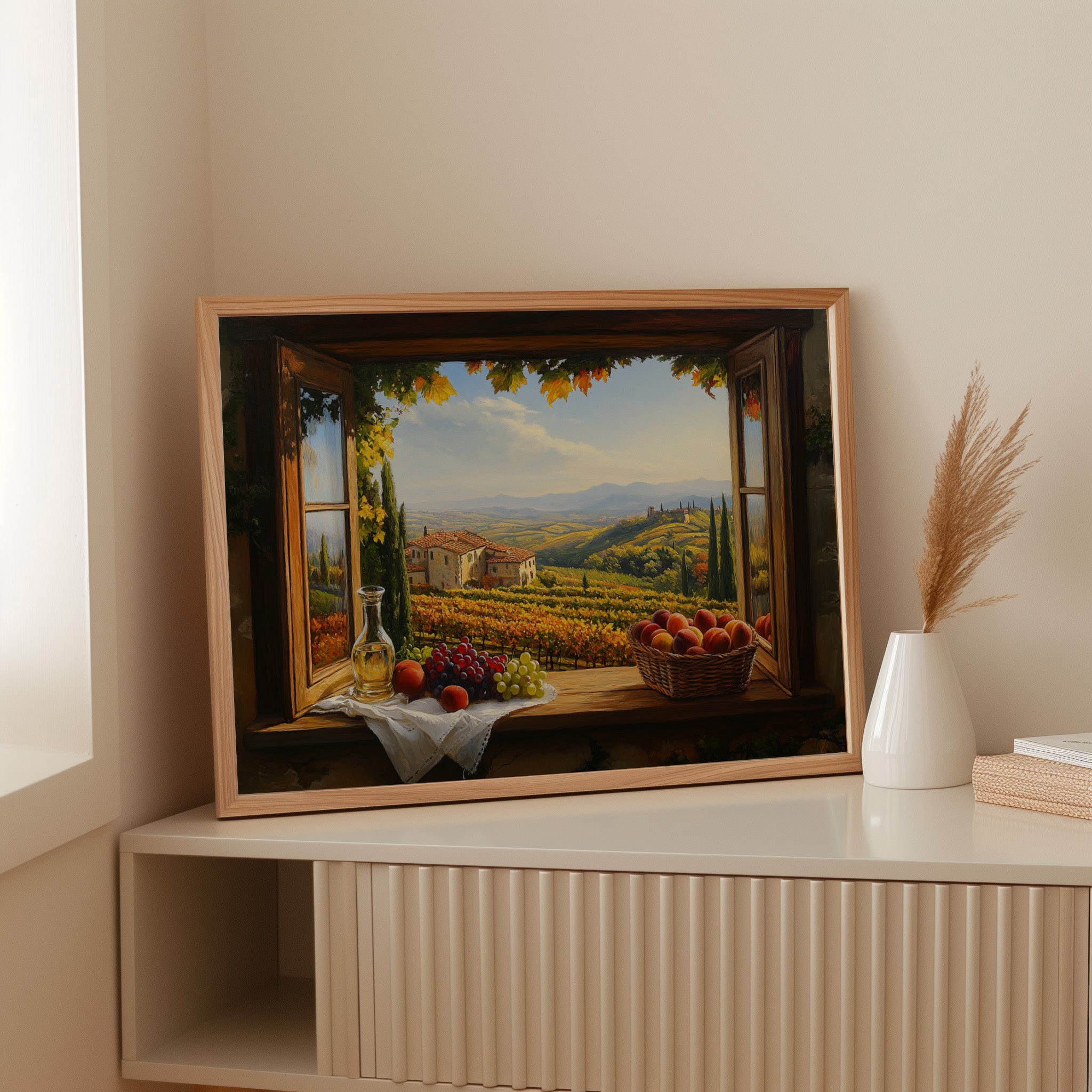 Autumn's Bounty Through Tuscan Windows