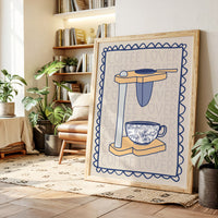 Morning Rituals In Floral Blue