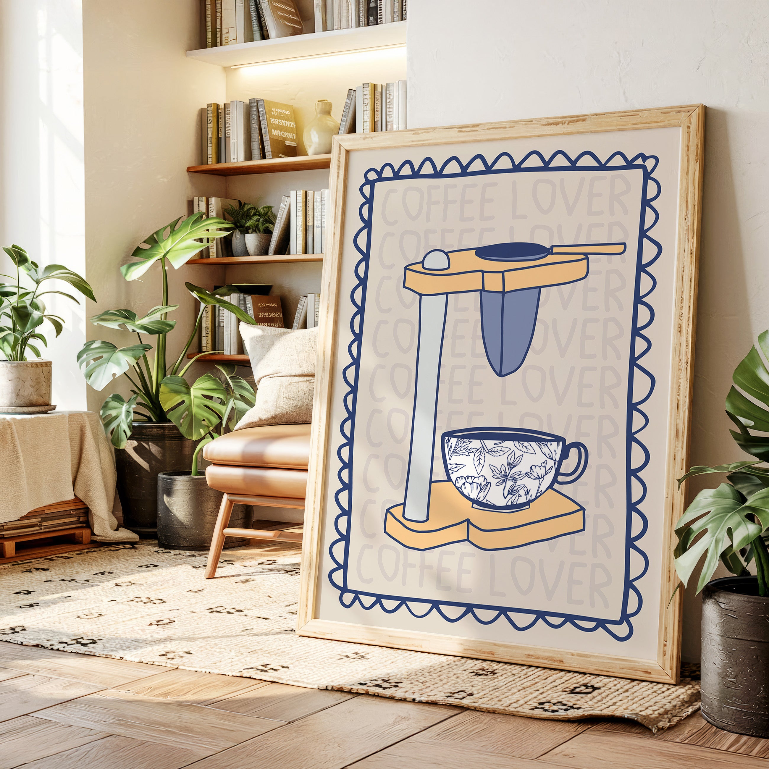 Morning Rituals In Floral Blue