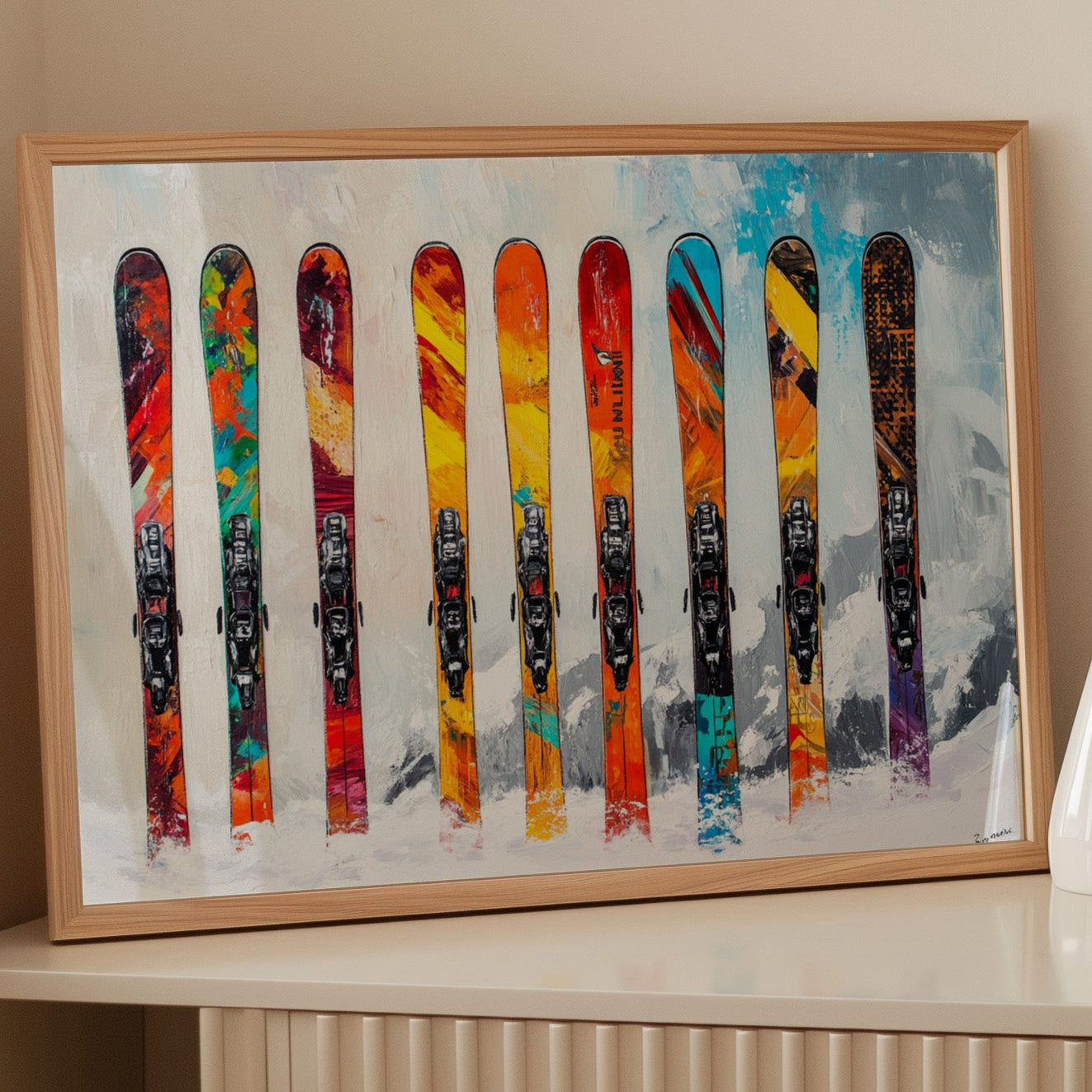 Mountain Colors Line Fresh Snow