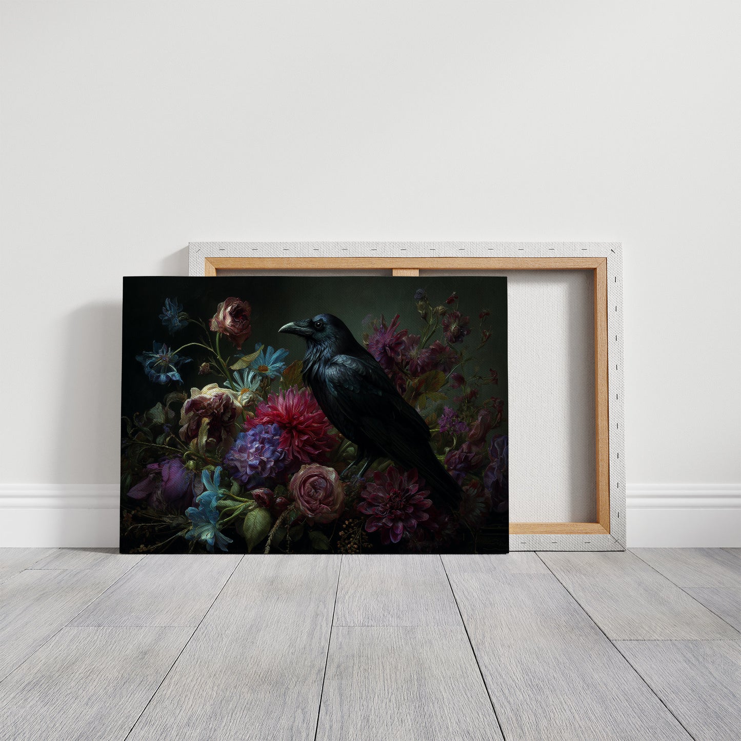 Raven's Tale Among Velvet Blooms