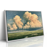 Peach Cloud Over the Marsh