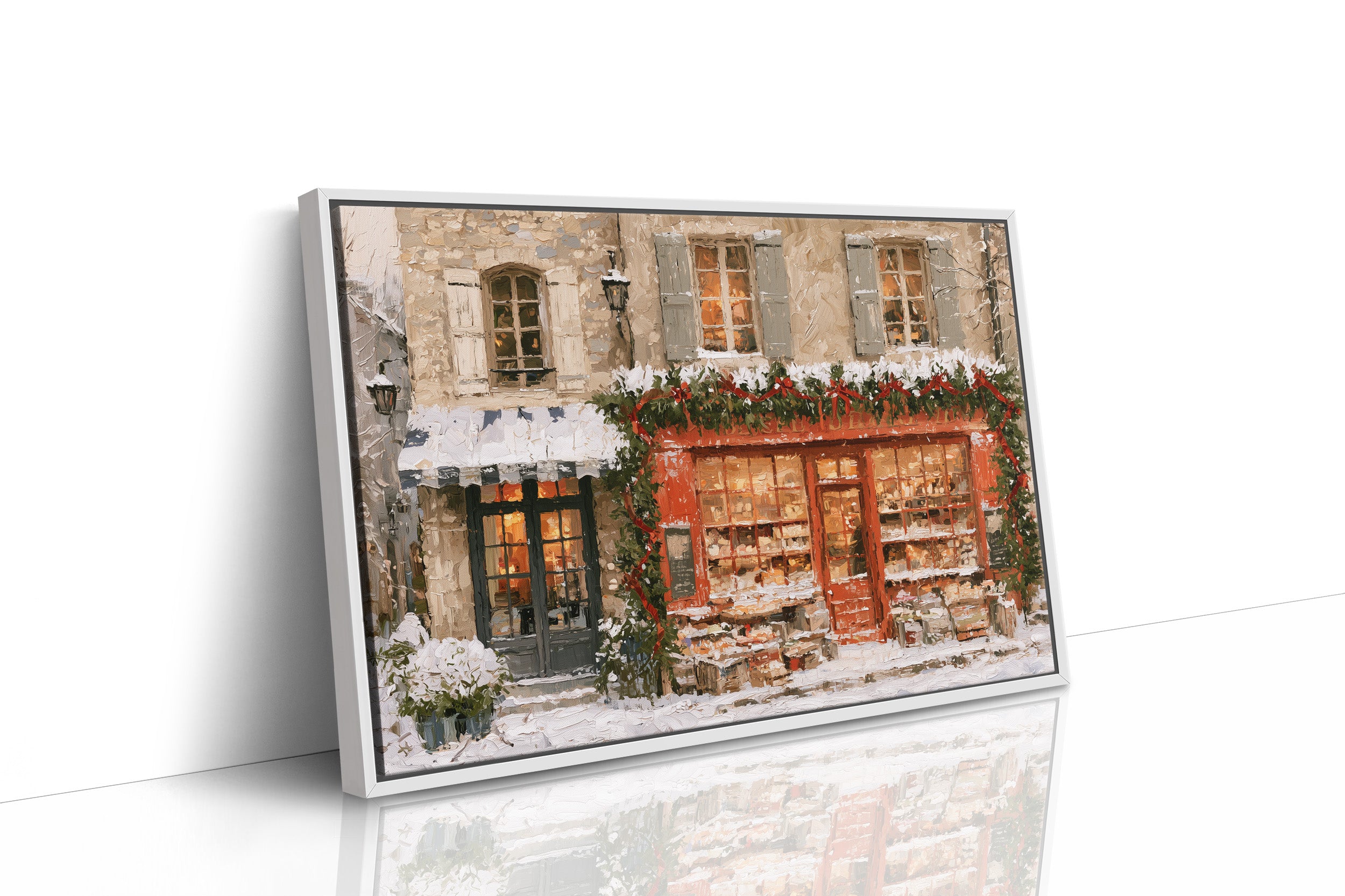 Snow On The Shop Windows
