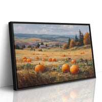 Pumpkins Rest In Rolling Hills