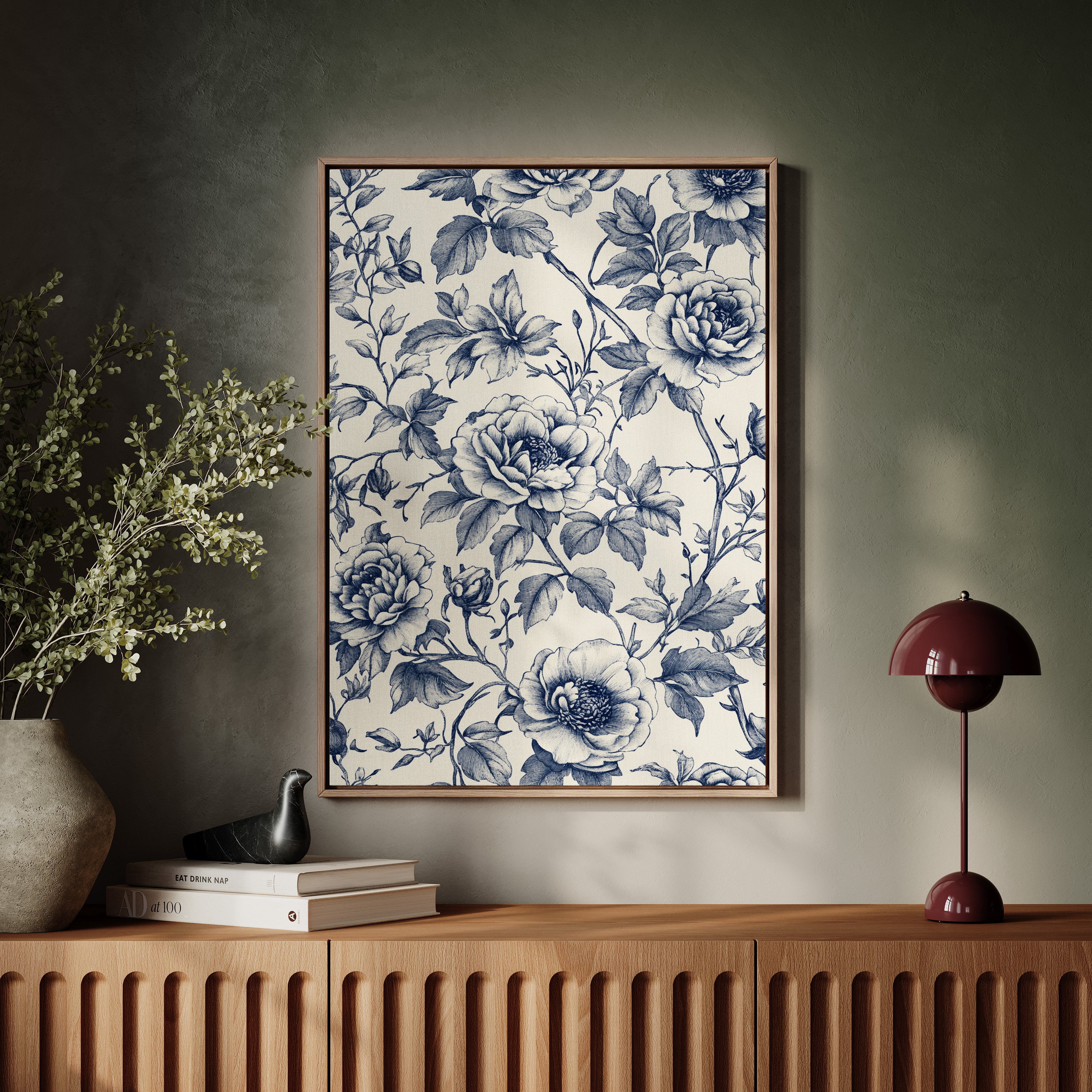 Petals' Secrets in Indigo Light