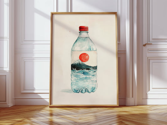 Mount Fuji Flows In Bottle