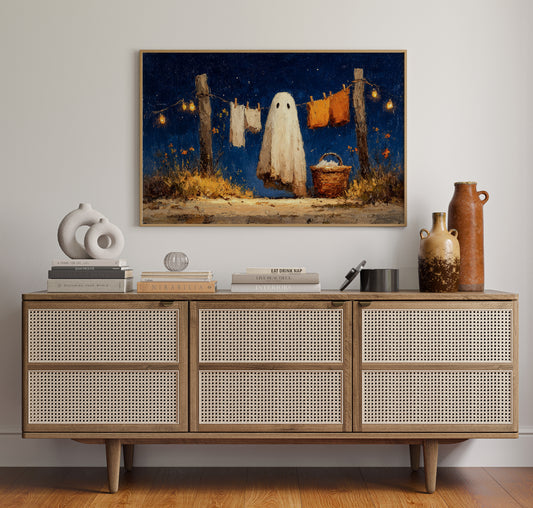 Laundry Day Beneath Starry Skies