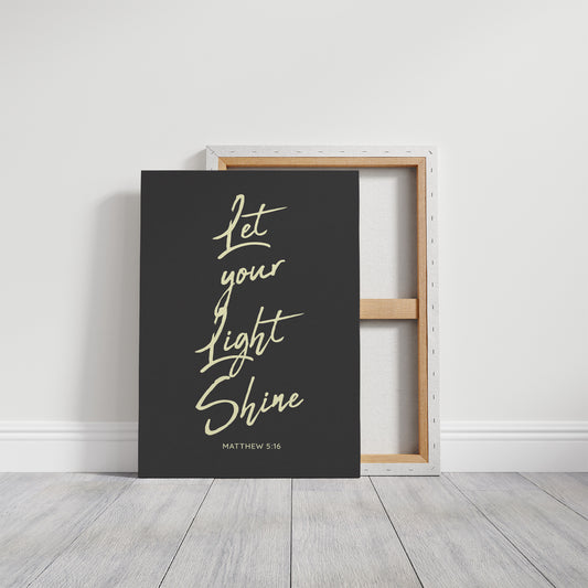 Luminous Words On Charcoal Canvas