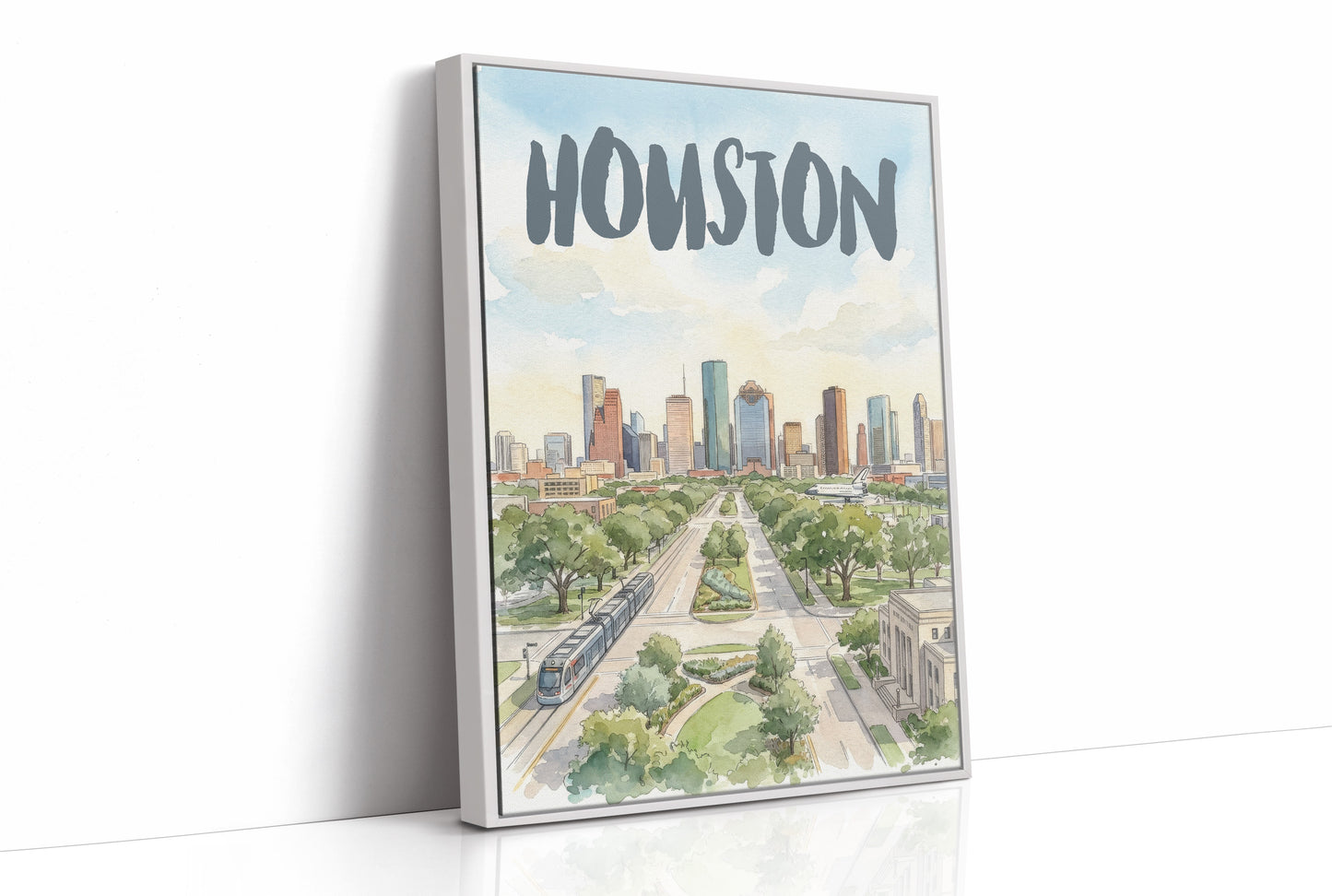 Houston in Watercolor