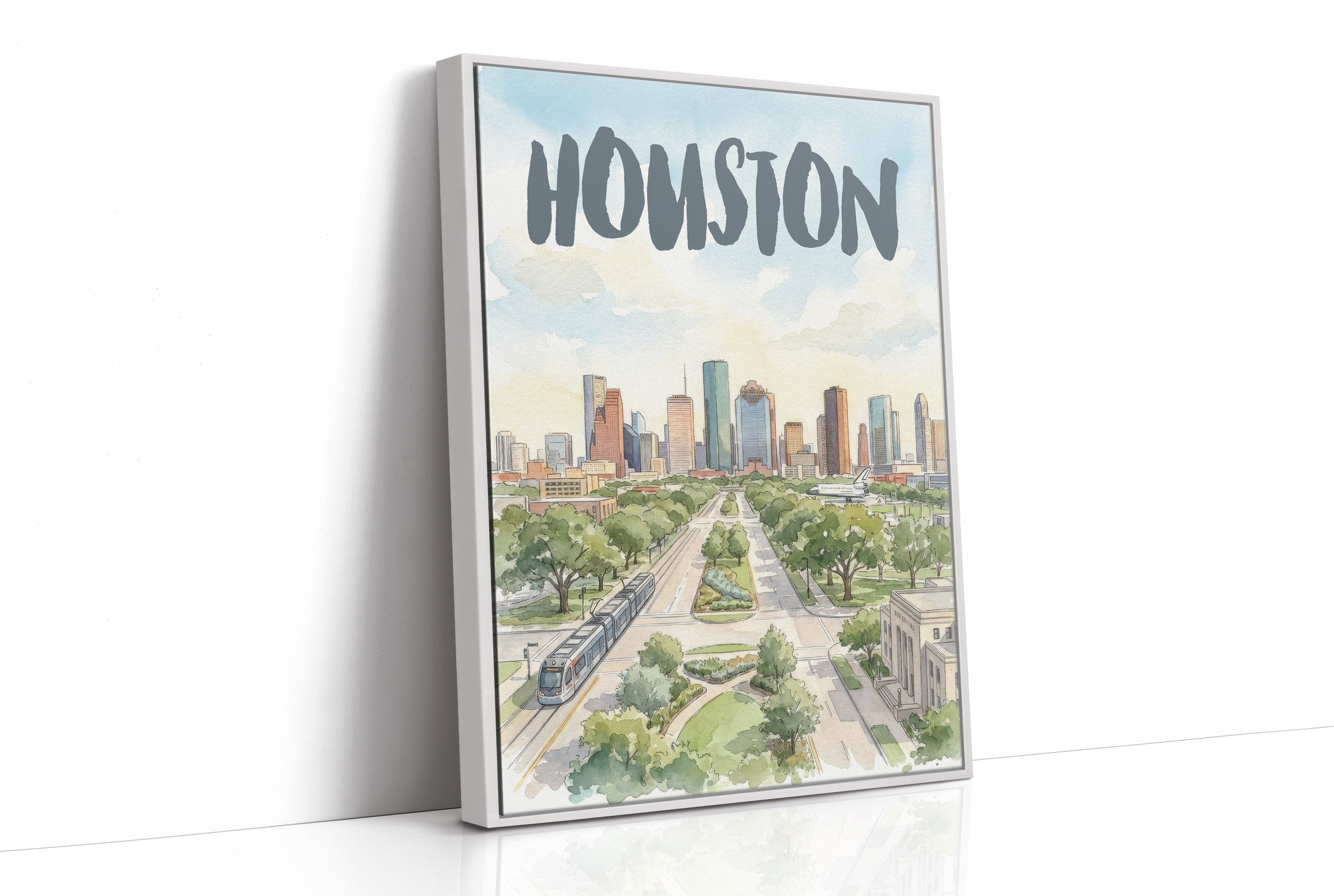 Houston in Watercolor