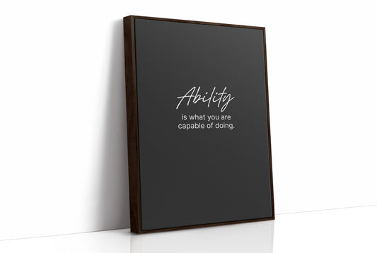 Ability Defines What You Can Do
