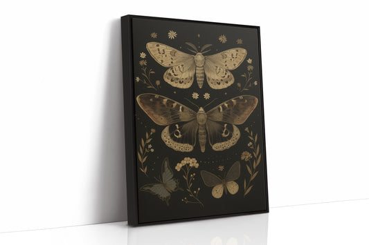 Nocturnal Wings and Wildflower Charms