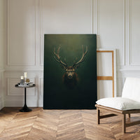 Crowned Stag in Forest Shadows