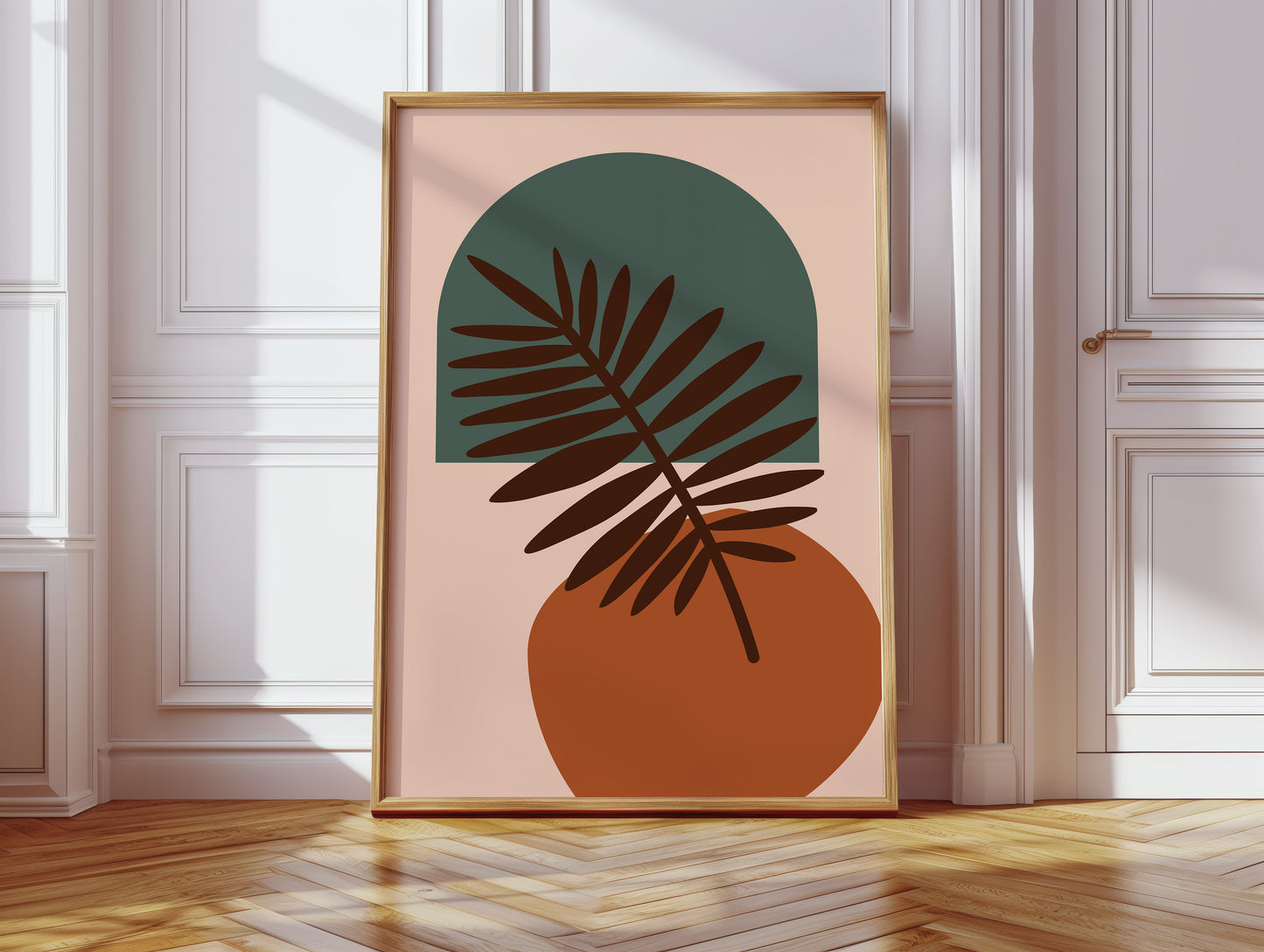 Foliage Dances Against Soft Canvas