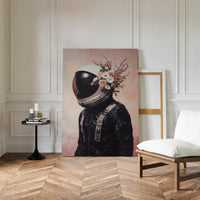 Astronaut with Blossoms on Blush
