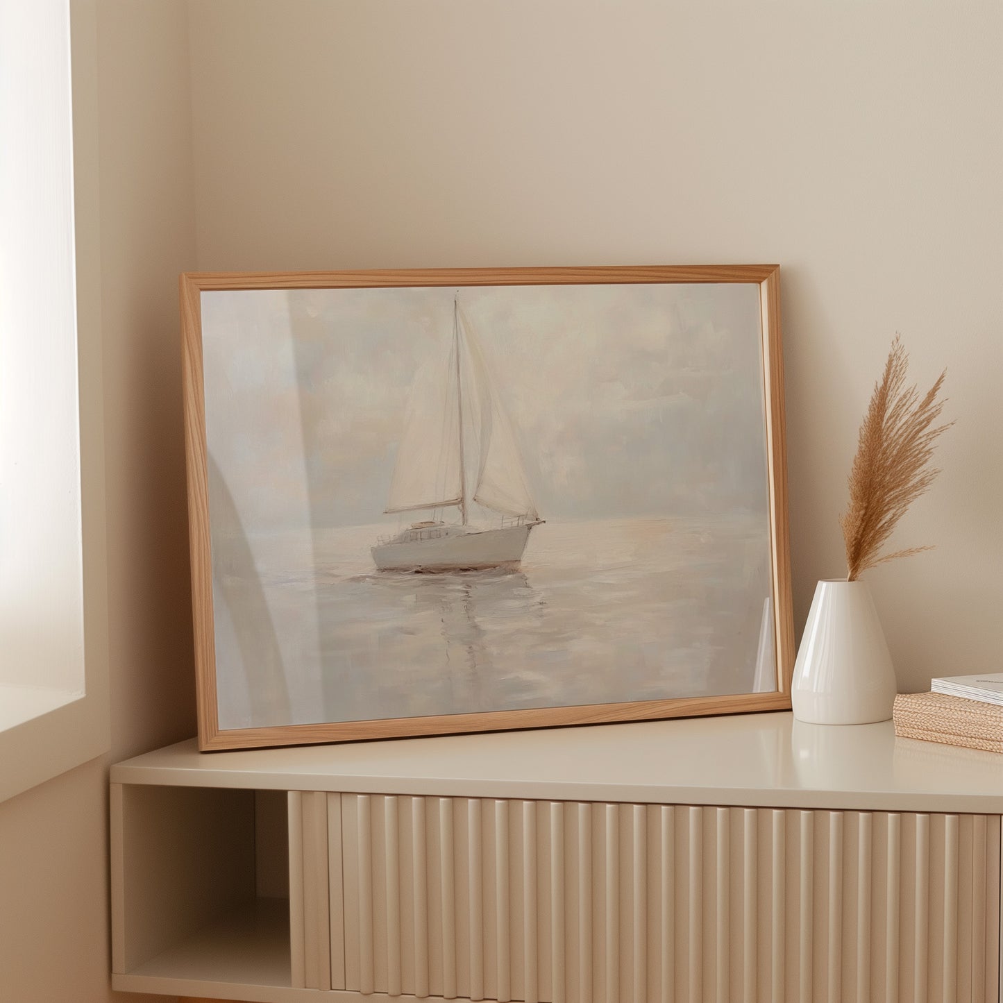 Soft Sails Through Morning Mist