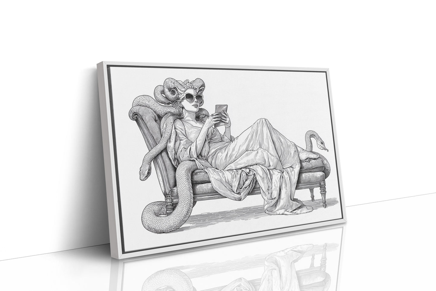 Modern Medusa's Digital Repose